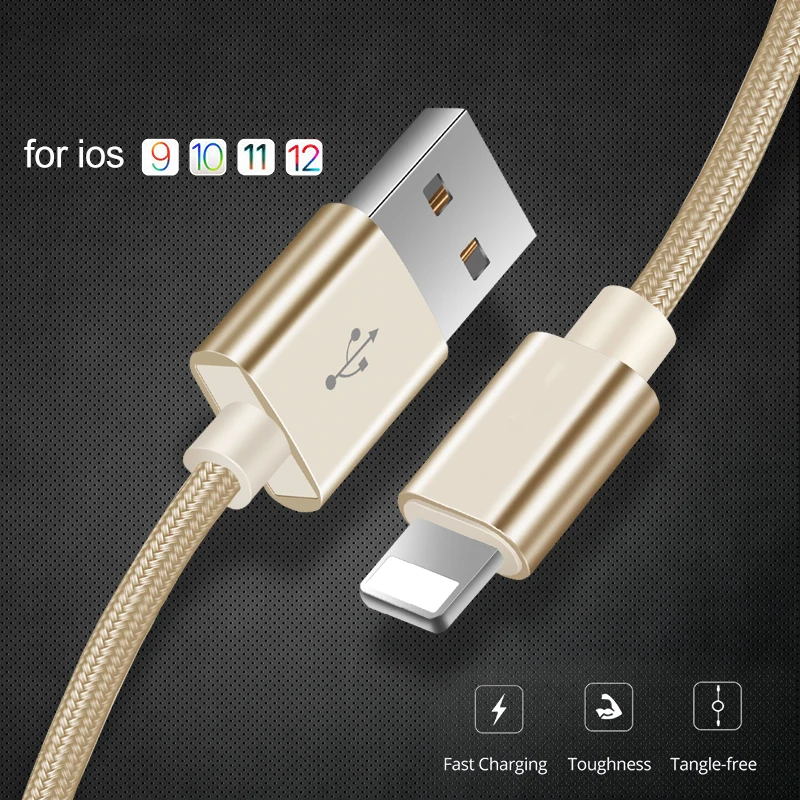 USB дата кабель для iphone X XS MAX 8 7 6 6s plus 5 se 11 pro нейлоновая оплетка Быстрая зарядка кабель для iphone iPad зарядное устройство шнур провод