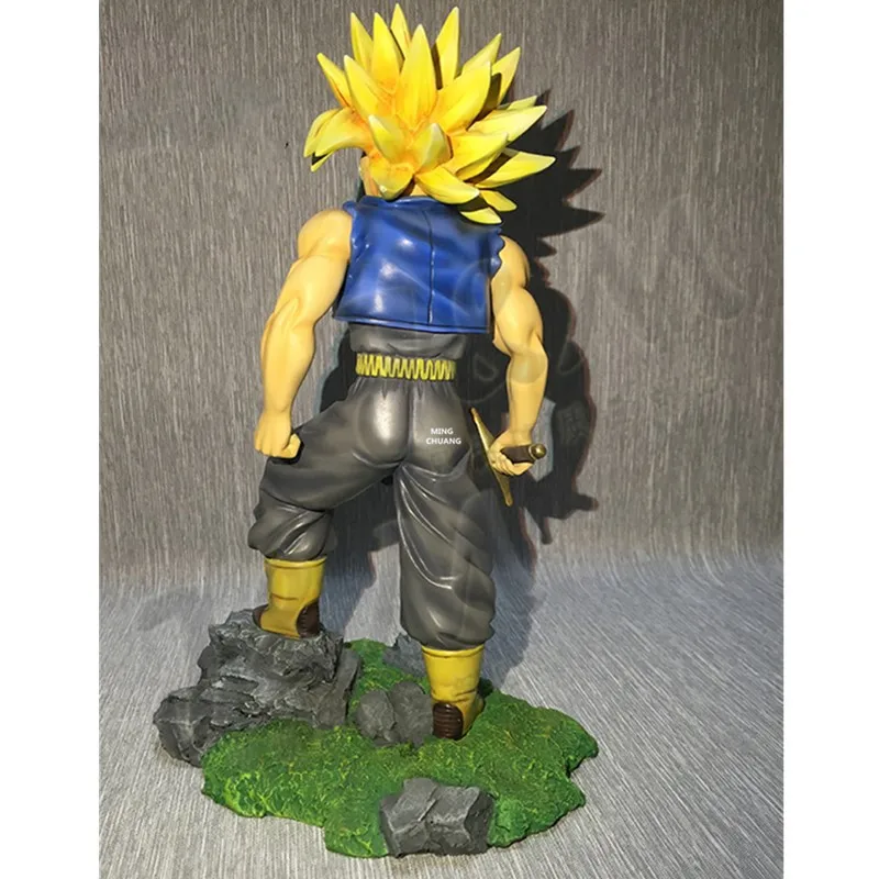 " Dragon Ball Z Statue Saiyan trunks бюст Torankusu полноразмерный портрет креативное Искусство ремесло анимационная фигурка GK игрушечная коробка 24 см V124