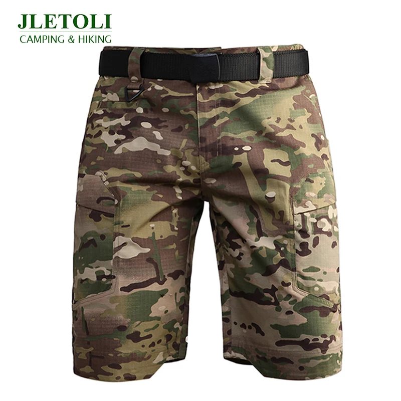 JLETOLI, летние походные шорты, мужские, мульти карманы, свободные, камуфляжные, короткие, на открытом воздухе, для альпинизма, армейские, военные, тренировочные, тактические шорты