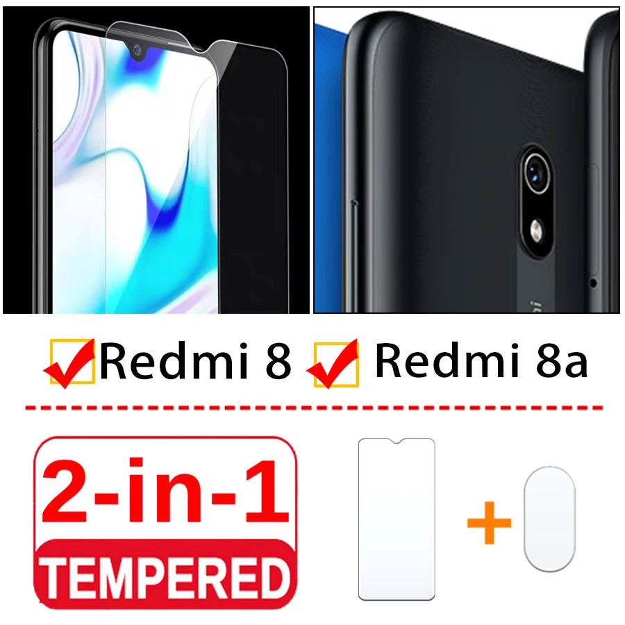 2в1 стекло для xiaomi redmi 8 8a защита экрана с xiomi radmi a8 a камера glas объектив полная защита