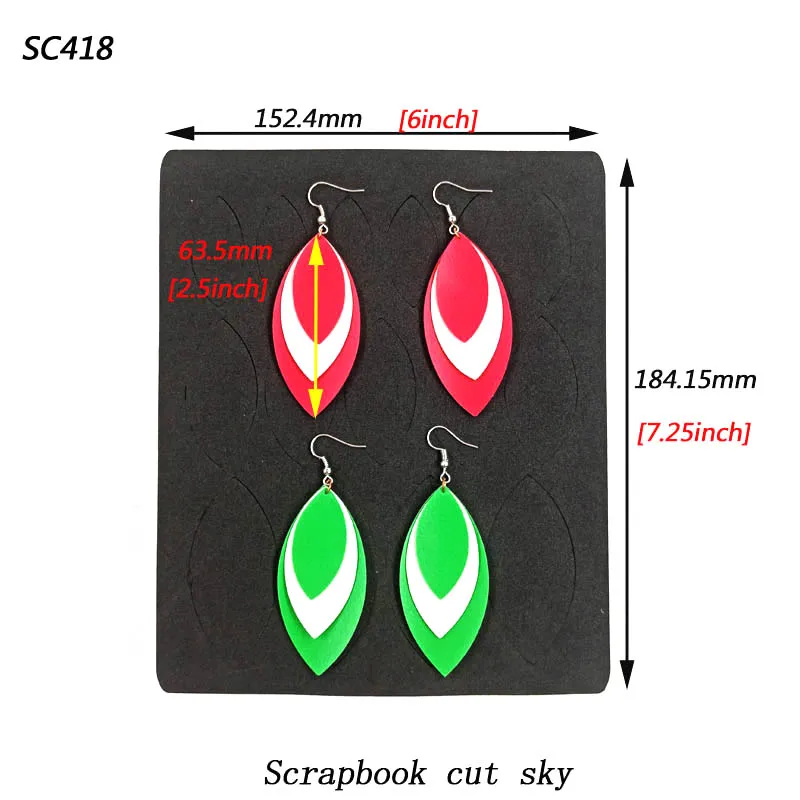 Earring-SC418 скрапбукинга срезанное небо и стальные деревянные штампы совместимы с большинством машин