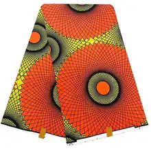 Анкара ткань воск африканская ткань хлопок Высокое качество Африканский Воск принты ткань мягкий воск Ткань 6 ярдов для платья 008