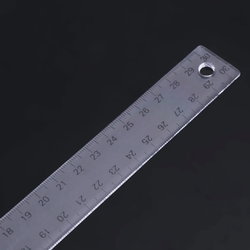 

30cm 12'' Plastic Metric T Square Double Side Ruler Tool Measurement Measuring