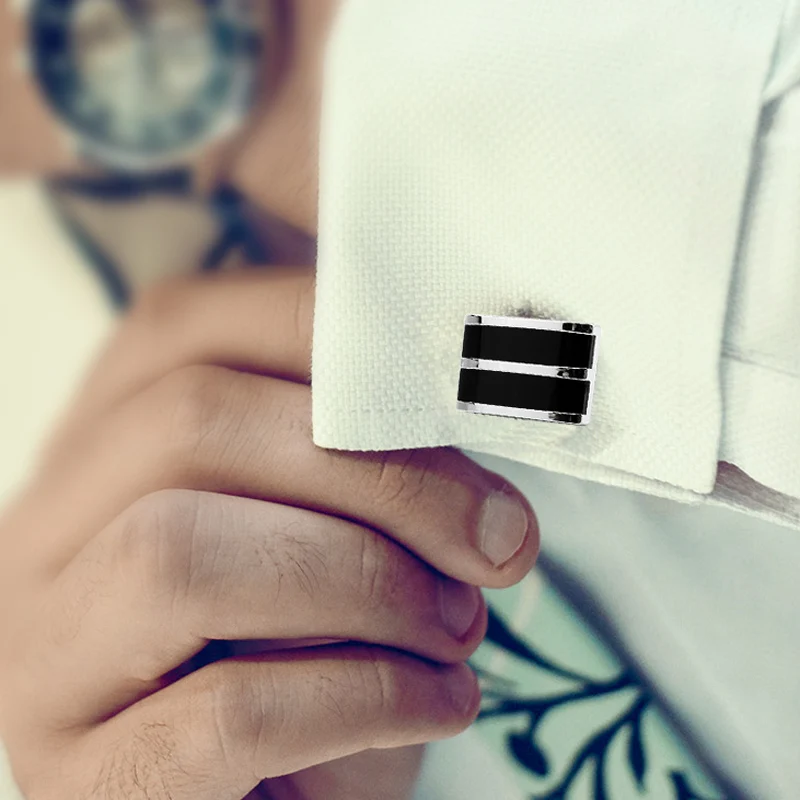 Crystal Cufflinks for Mens French Shirt Wedding Party Jewelry