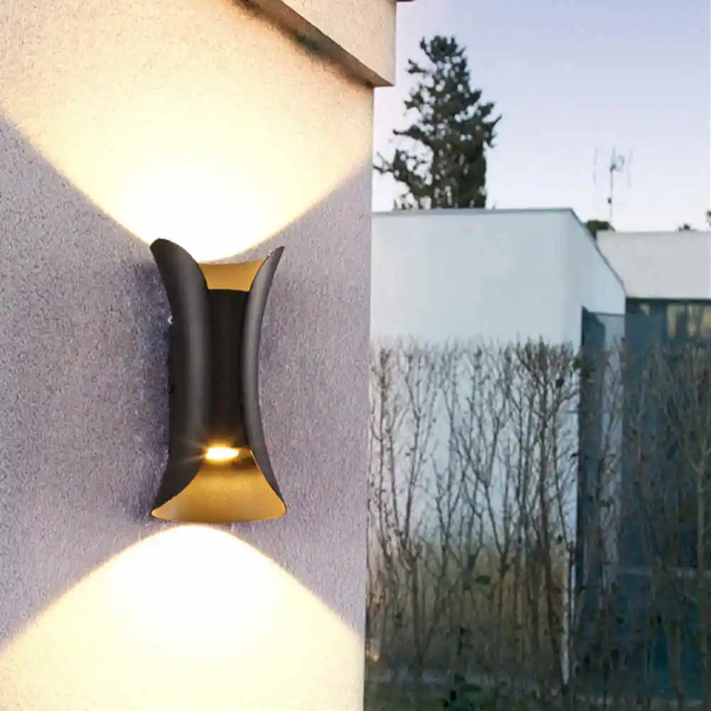 6 Вт COB светодиодный настенный светильник водонепроницаемый настенный светильник для помещений, улицы, сада, крыльца, ванной комнаты, коридора, светильник ing, современный алюминиевый настенный светильник