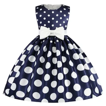 

Toddler Kids Polka Dot Princess Dresses For Girls Dress Flower Girls Wedding Dress Children Evening Party Dress 3 4 5 6 7 8 Year