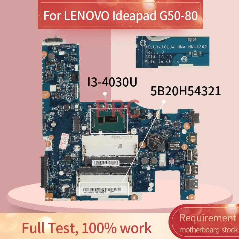 aclu3 aclu4 nm-a362 para lenovo ideapad Placa-mãe para notebook - Imagem 2