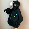 HOUZHOU лягушка Толстовка Для женщин Kawaii Alt 90s эстетическое пуловер уличная Harajuku FashionThin кофты Весна 2022 ► Фото 3/6