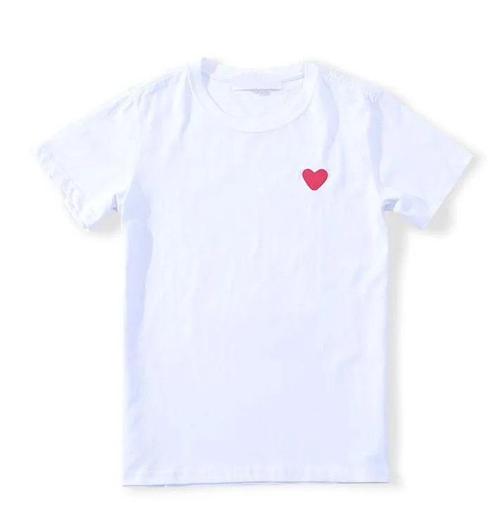 Есть глаза) Модная парная футболка Повседневная дышащая футболка с вышивкой в виде сердца Повседневная летняя одежда для мужчин и женщин