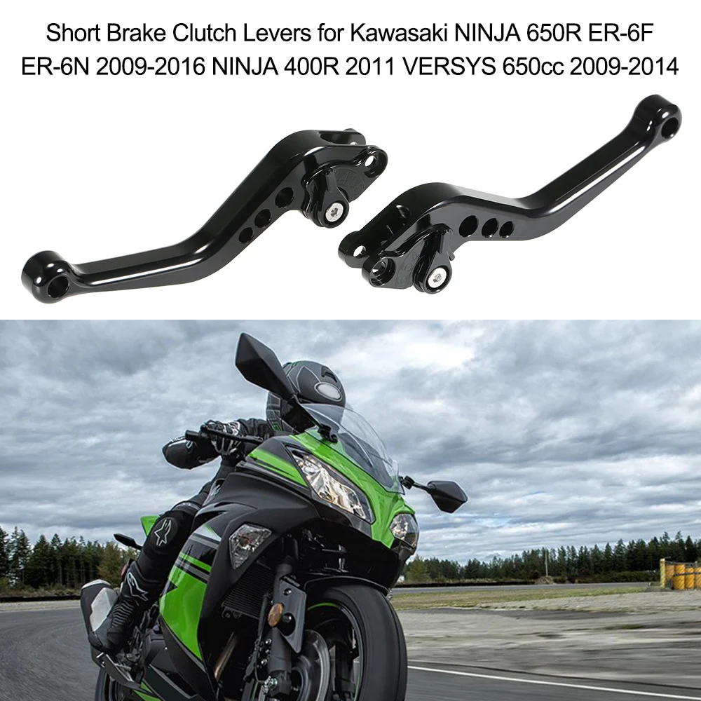 Короткие Рычаги Тормозная система сцепления для Kawasaki NINJA 650R ER-6F ER-6N 2009- NINJA 400R 2011 VERSYS 650cc 2009