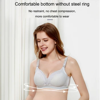 

Plus Size Nursing Bras for Pregnant Women Lace Pregnancy Bras for Feeding Pregnant Mother Bra Maternity Clothes Underwear 85-95