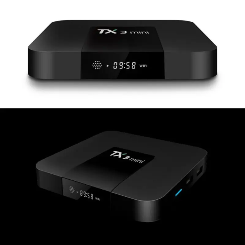 1 комплект ТВ-приставка TX3 Mini 2 ГБ+ 16 ГБ Android 7,1 четырехъядерный HD медиаплеер телеприставка