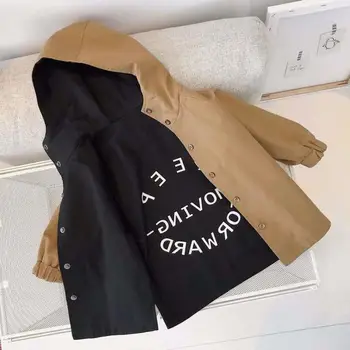 

Winter Autumnb Children's Windbreaker Jacket For Boys Kids Double-faced Boys Parka Kids Child Trench Coat Girls Cotton Jackets