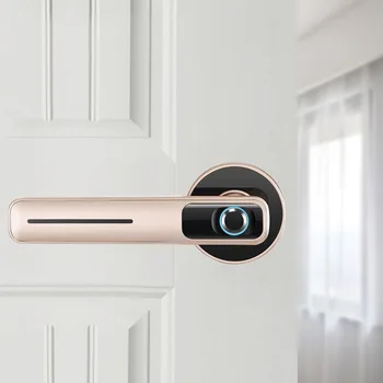 

Door Lock Smart Fingerprint Electronic Office Room Hotel Keyless Entry Semiconductor Home Security Easy Install Bedroom Handle