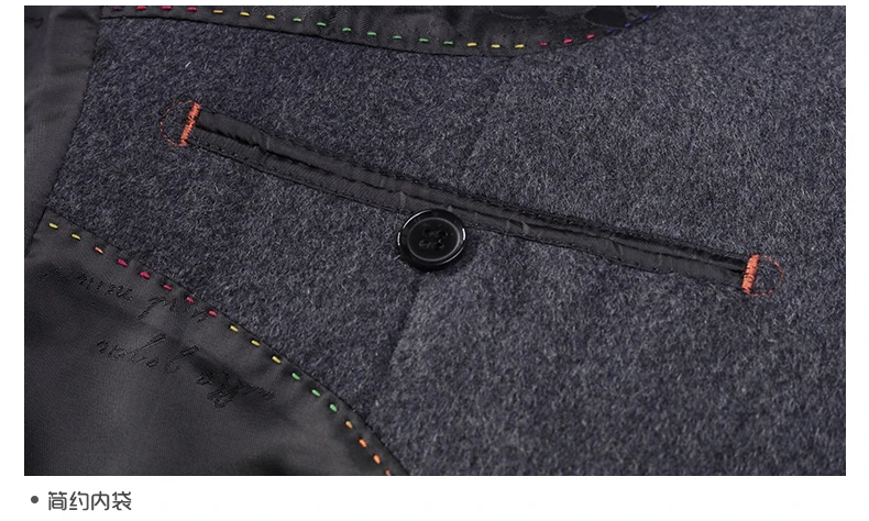 8XL 10XL Winter Woolen Coat Men Leisure Long Sections Woolen Coats Mens Pure Color Casual Fashion Jackets / Casual Men Overcoat
