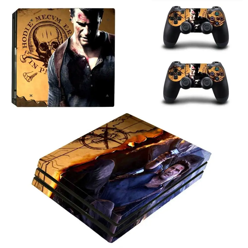 PS4 Pro sticker s Uncharted 4 PS 4 Play station 4 Pro виниловые наклейки для playstation 4 Pro консоли и контроллера