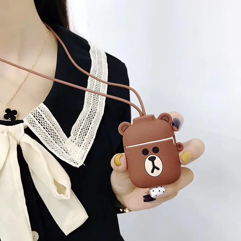 Для air pods 2 i12 tws i10 i11 i9s i60 для AirPods чехол милый для AirPods i30 мультяшный чехол Bluetooth наушники силиконовый чехол - Цвет: A15