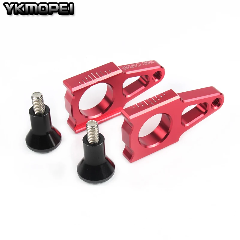CNC алюминиевая задняя цепь регулятор оси блоки wth велосипед подставка для CRF CR125 250R CRF250R 250X 450R 450X Байк мотокросс