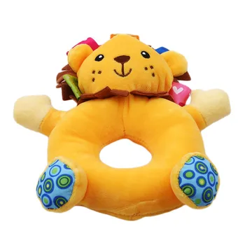 

Animals Soothing Educational Circle Bell Toys for 3 month Children Gift Cute Soft Kids Baby Infant Rattles Plush Stuffed