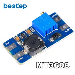 MT3608 dc-dc повышающий преобразователь усилитель питания модуль Boost повышающая плата Макс выход 28 V 2A для Arduino