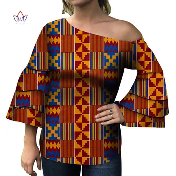 

2020 Dashiki Women African Clothes Print for Women Bazin Africa Style Top Lady Clothes Dashiki Print Shirt Women Clothing WY4362