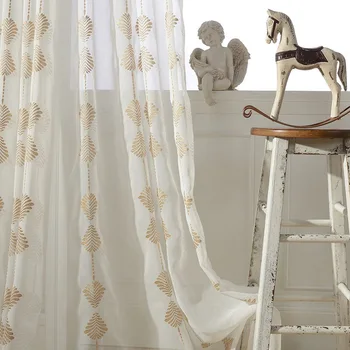 

Minimalist Modern Korean Style Embroidered Embroidery Window Screen Versatile Window Screen Hemline Lead Lines Processing