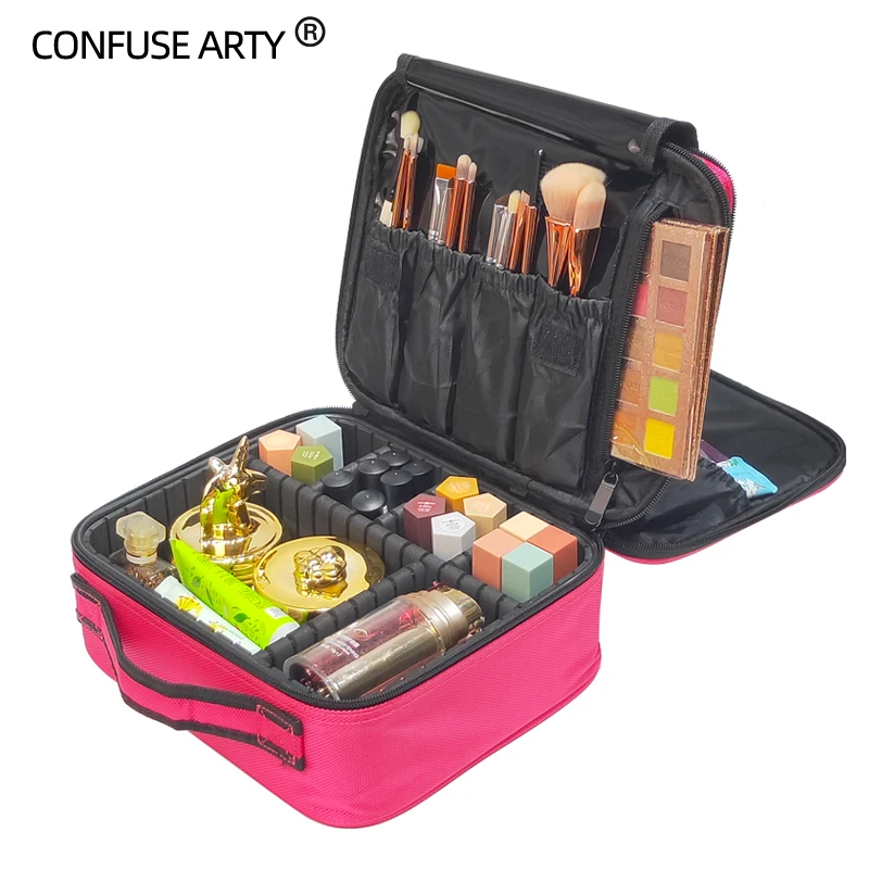 New Arrival 3 Layers Makeup Bag Large Capacity Cosmetic Beauty Salon Tattoos Nail Art Tool Bin Case | Багаж и сумки