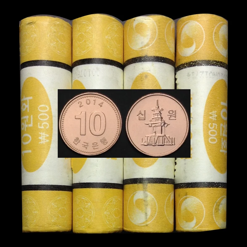 South Korea 10 Won New Genuine Original Coins 100% Real Issuing Unc | Дом и сад