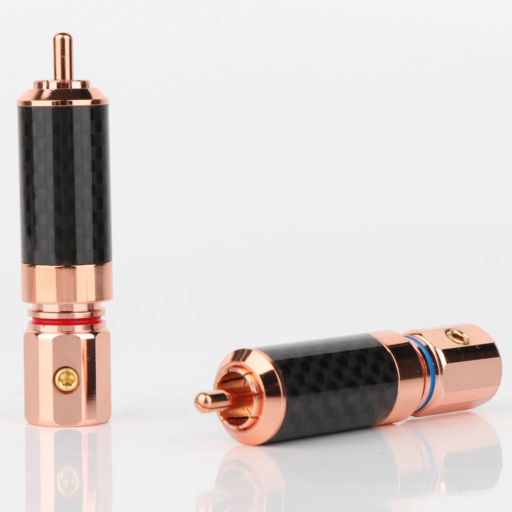 4 шт. R1741 Высокое качество позолоченный RCA аудио разъем закручивающийся штекер