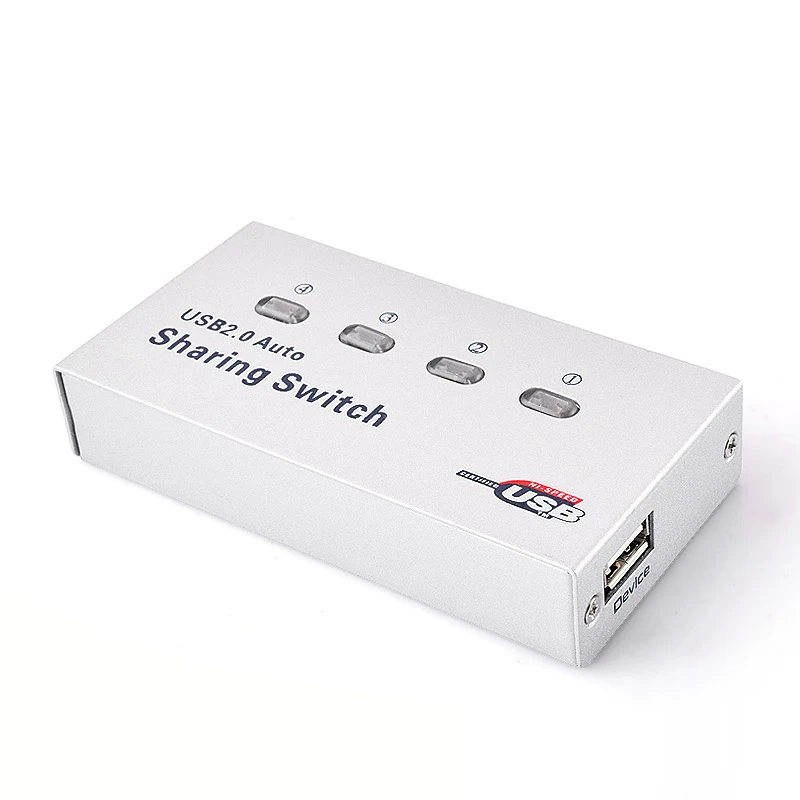 4 порта Usb2.0 автоматический принтер Switcher 4 в 1 из usb-хаб мульти ПК общий один Usb2.0 устройство