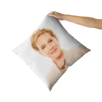 

Julie Andrews Cotton Canvas custom pillow custom covers Throw Pillow Pillow Covers Sofa Pillow