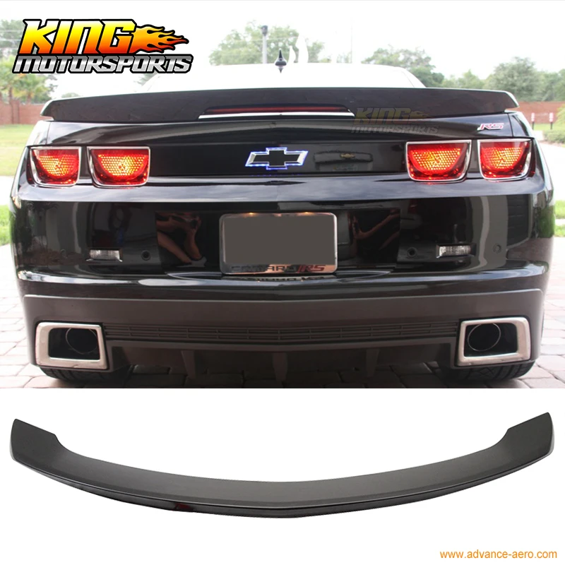 

Fits 10-13 Camaro ZL1 Style Trunk Spoiler with LED 3Rd Brake Light Lamp Unpainted Black