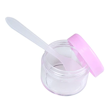 

2 Pcs 15ml Pink Clear Plastic Round Empty Lotion Cream Cosmetic Jar
