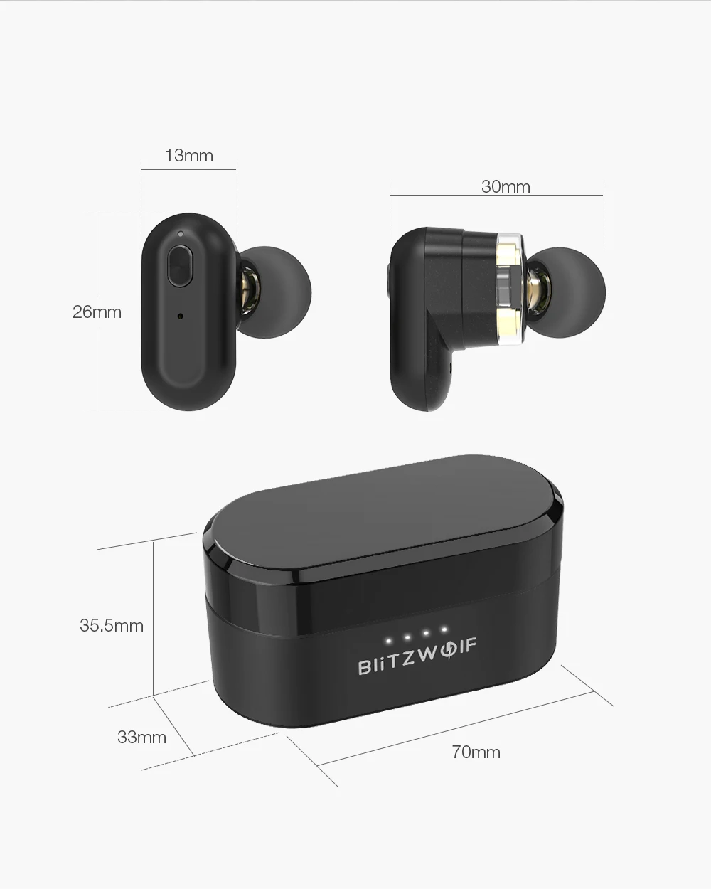 Bluetooth 5.0 Esporte intra-auricular Funcionando sem fio