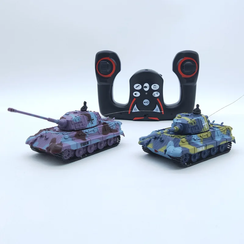 

Stock Special Offer Mini Remote Control Tank Toys 2203 Germany Tiger-type Metallic Belt Model with Rotating Gun