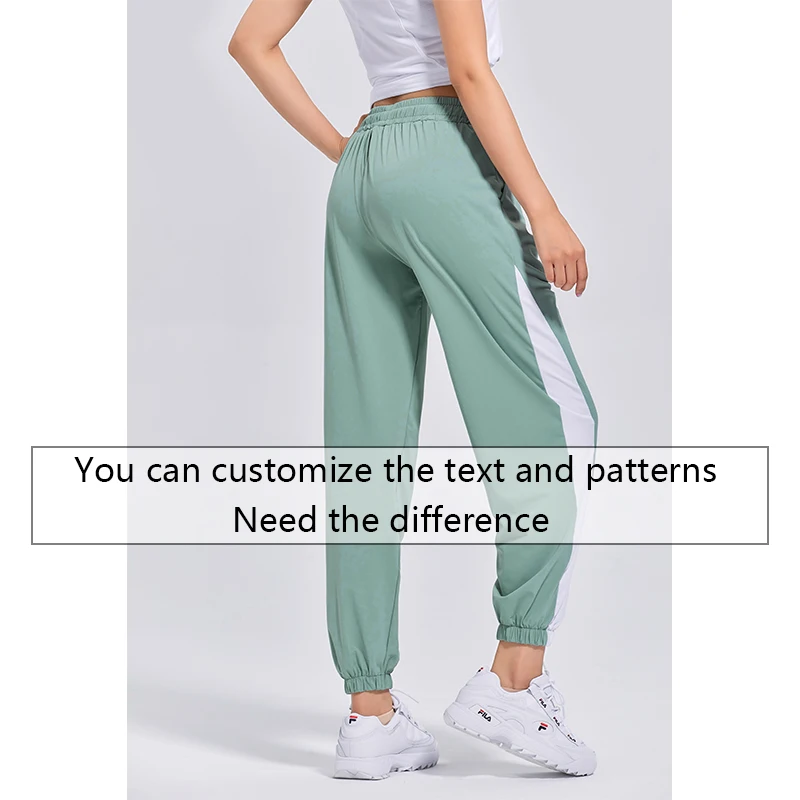 

Casual loose version of the trend of sports pants girdle feet skinny fitness pants running iron thin quick dry pants