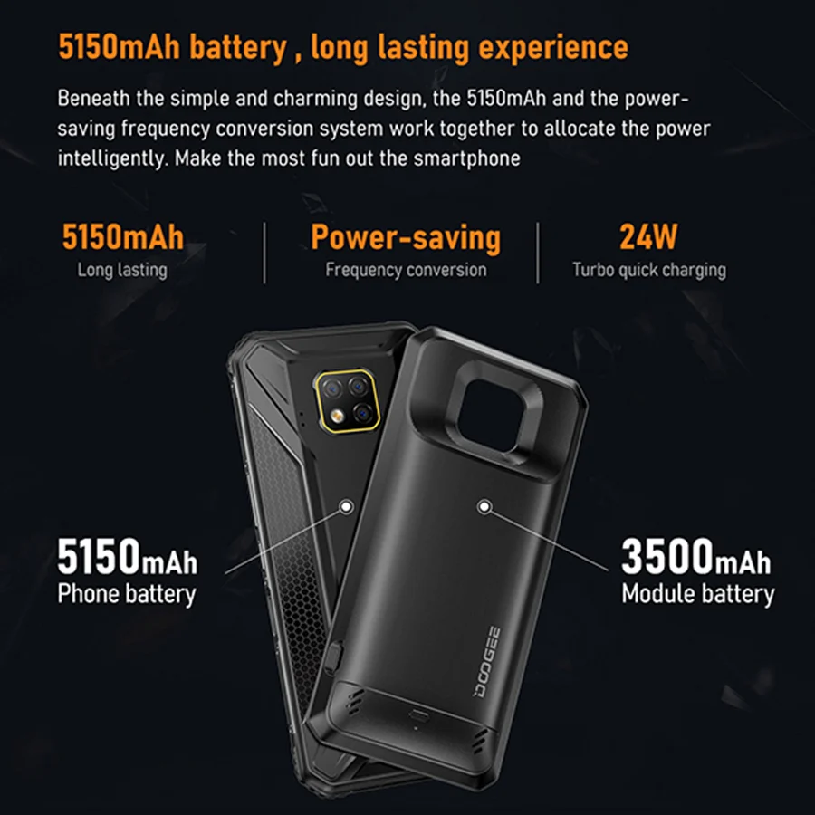 DOOGEE S95 Pro модульный прочный мобильный телефон 8 Гб 128 ГБ Helio P90 6,3 дюймов дисплей 5150 мАч Восьмиядерный 48мп камера Android 9