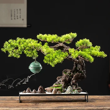 

Backflow Incense Burner Ceramic Wooden Rockery Incense Holder Waterfall Zen Smoke Fountain Incensario Decoration Crafts ED50XL