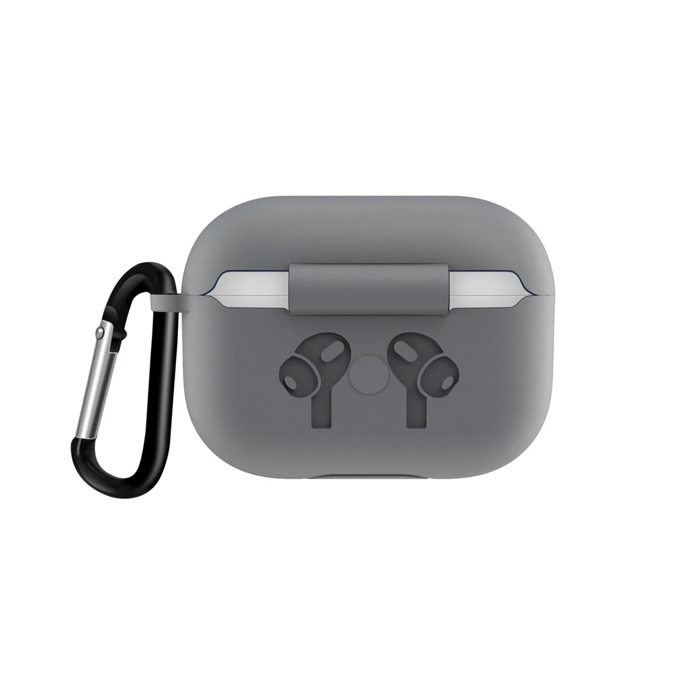 Чехол для наушников для Apple Airpods Pro, силиконовый защитный чехол, чехол для зарядки с пряжкой