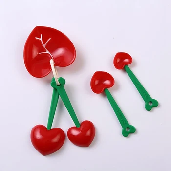 

5PCS/Set Measuring Spoon Heart Theme Shaped Measuring Cups Set Best Cute Valentine Mother Day Gift Idea Set, Wedding Favors