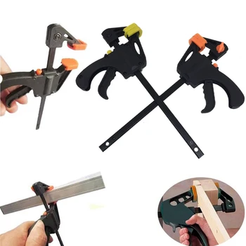 

4 Inch Quick Release Bar Clamp, Plastic F Woodworking Clamp Hard Grip Gadget Vise Tool