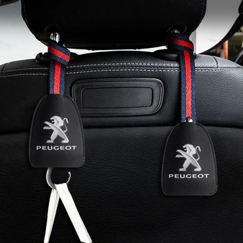 

1/2pcs Car styling accessories Rear Seat Hook Interior Auto Products Hooks for Peugeot 206 207 208 2008 301 307 306 308 3008 406
