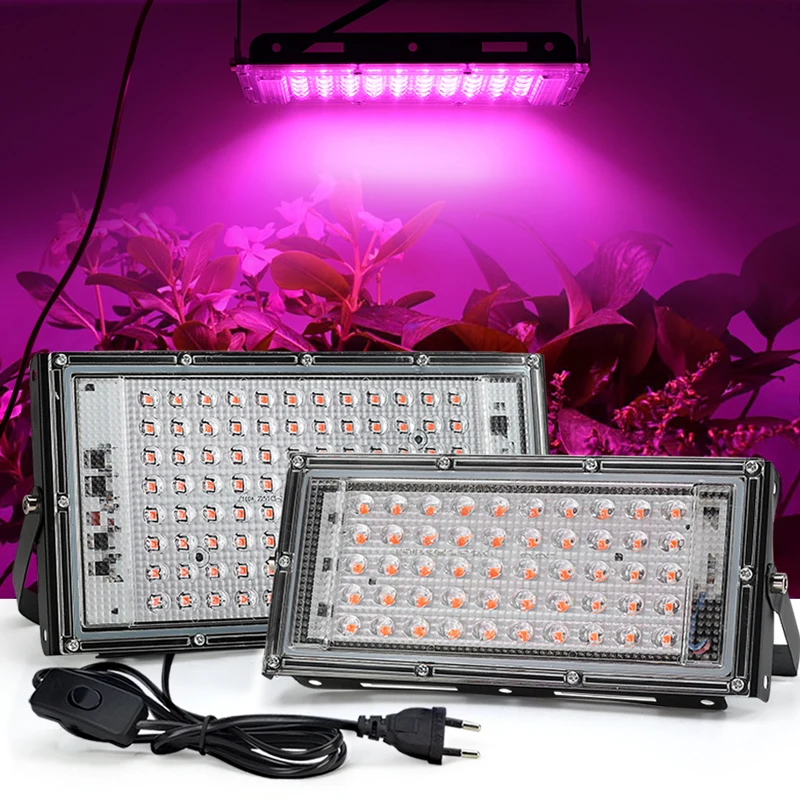 compliance hand in ceiling 50w 100w 220v Outdoor Led Floodlight Full Spectrum Led Plant Growth Lamp Led  Spotlight Projector Streetlight Led Grow Light - Floodlights - AliExpress