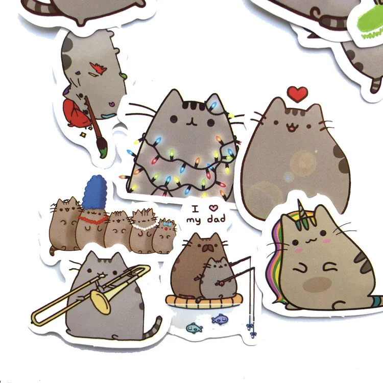 100 Different Mini Cartoon Cat Paper Sticker Decoration Diy Ablum Diary Stickers Scrapbooking Label Sticker Kawaii Stationery