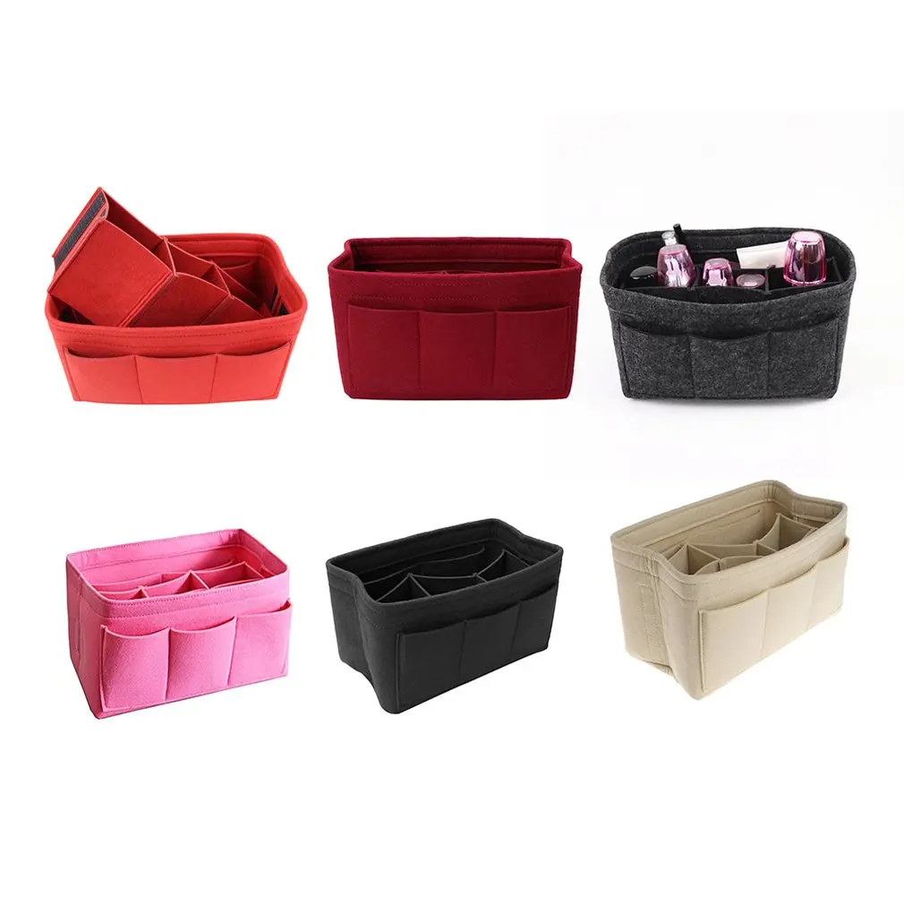 

Multifunction Felt Organizer Waterproof Portable Makeup Bag Women Cosmetic Bag Travel Necessity Beauty Case Bag