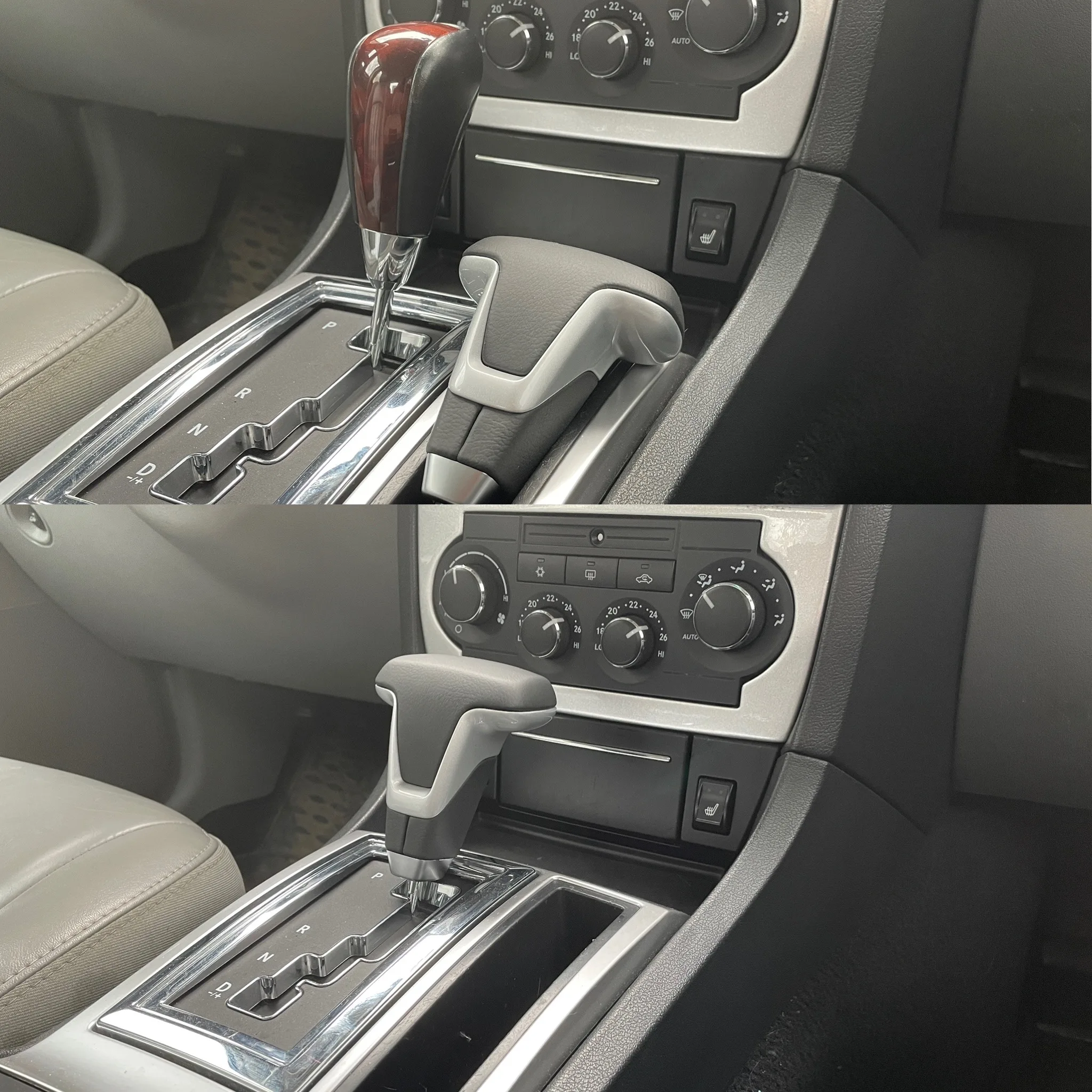 Genuine Leather Automatic Gear Shift Knob Handle
