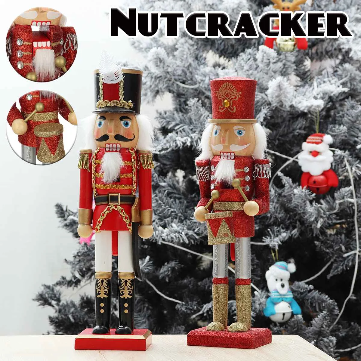 

Деревянная фигурка короля-солдата, 36 см