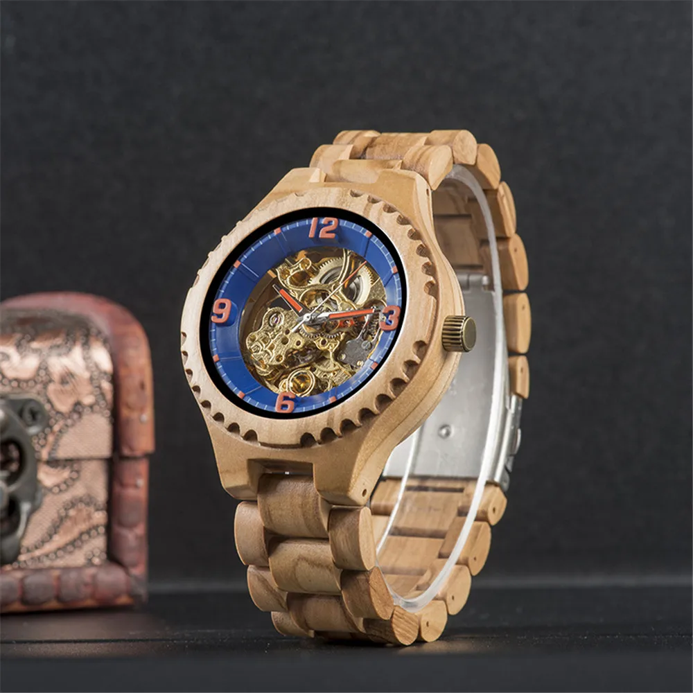 Orologio uomo BOBOBIRD лучший бренд механические часы с автоматическим подзаводом мужские наручные часы pagani Дизайн С ПОДАРОЧНОЙ КОРОБКОЙ дропшиппинг V-S29
