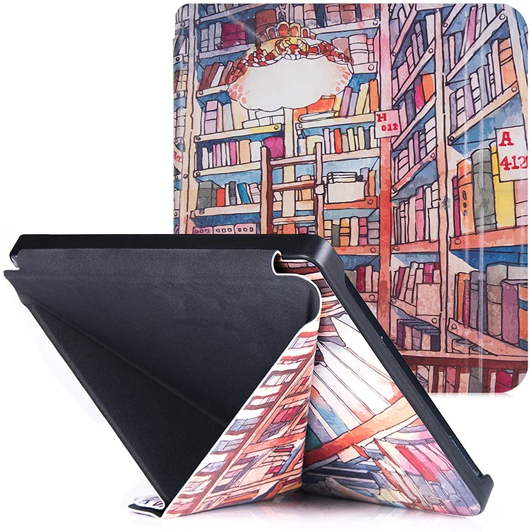 ipad mini decal Slim Case for Kobo Libra 2 eReader (2021 Release,Model N418) - Premium PU Leather Origami Stand Cover with Auto Sleep/Wake dell tablet charger Tablet Accessories