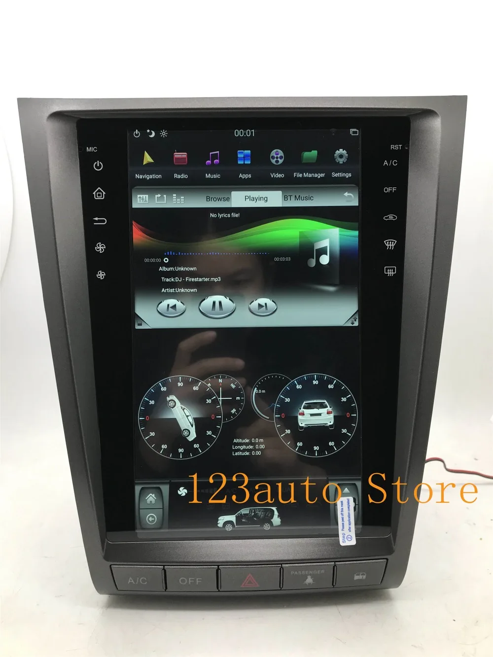 12,1 ''вертикальный Tesla стиль Android 8,1 автомобильный DVD gps плеер для lexus GS GS300 GS350 GS450 GS460 2004-2011 ips HDMI PX6